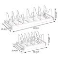 Expandable Pot Lid & Pan Organizer Rack | Adjustable Kitchen Cabinet Organizer