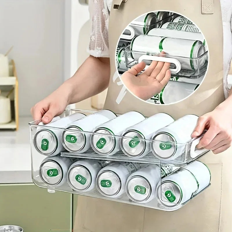 Stackable Refrigerator Can Organizer