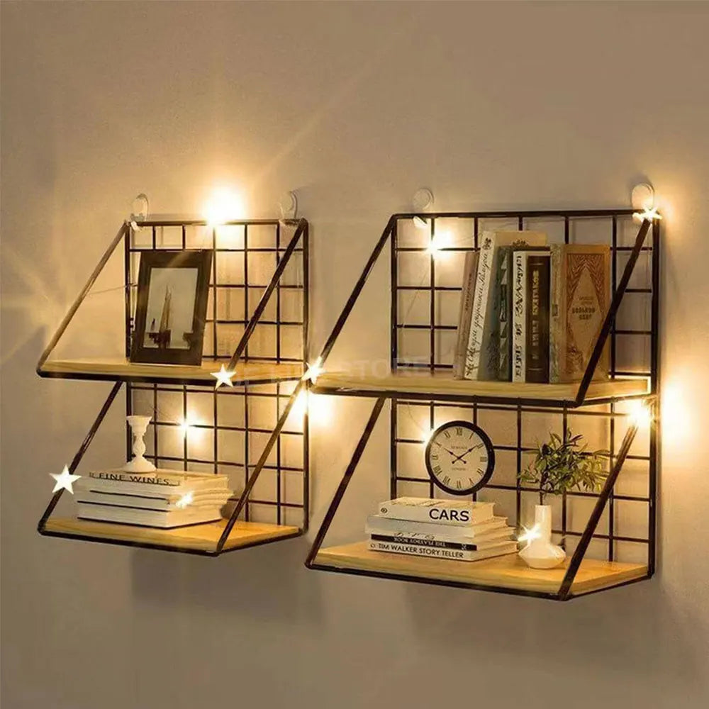 2-Tier Wall-Mounted Spice Rack Organizer