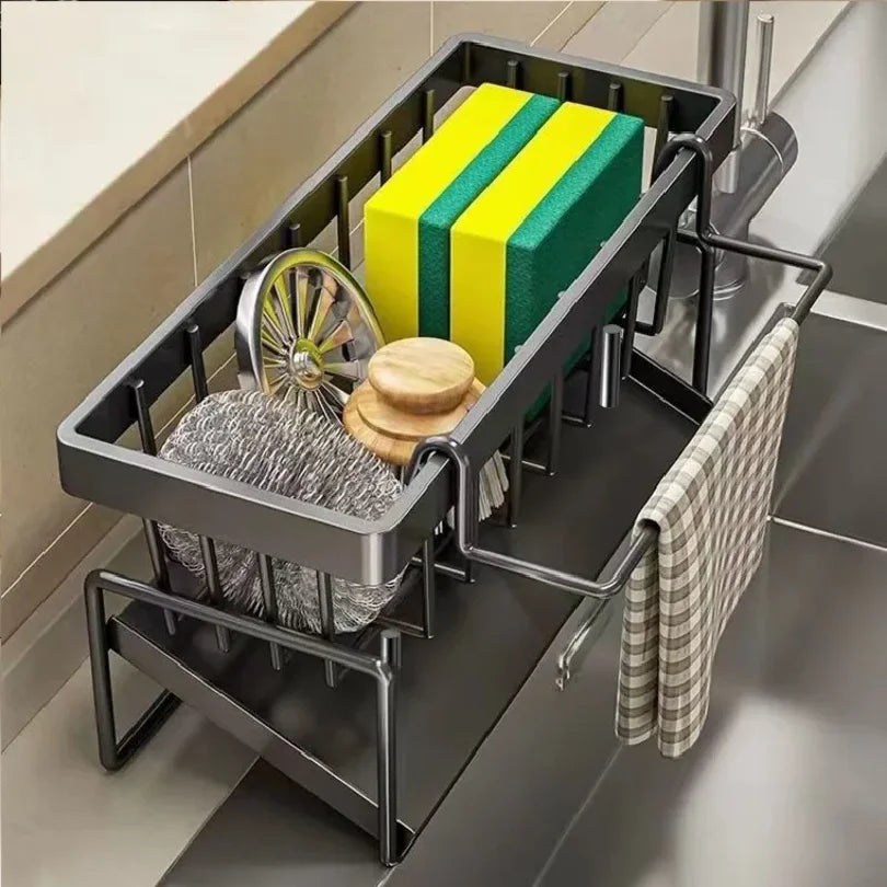Kitchen Sink Sponge Holder Organizer