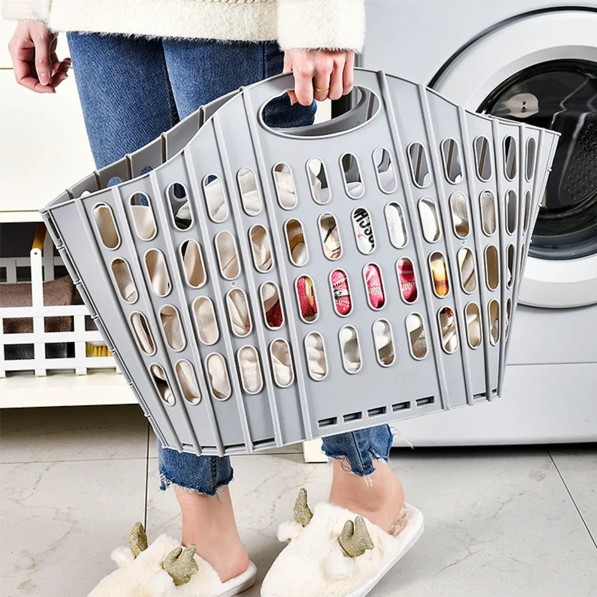 Foldable Laundry Hamper with Handles