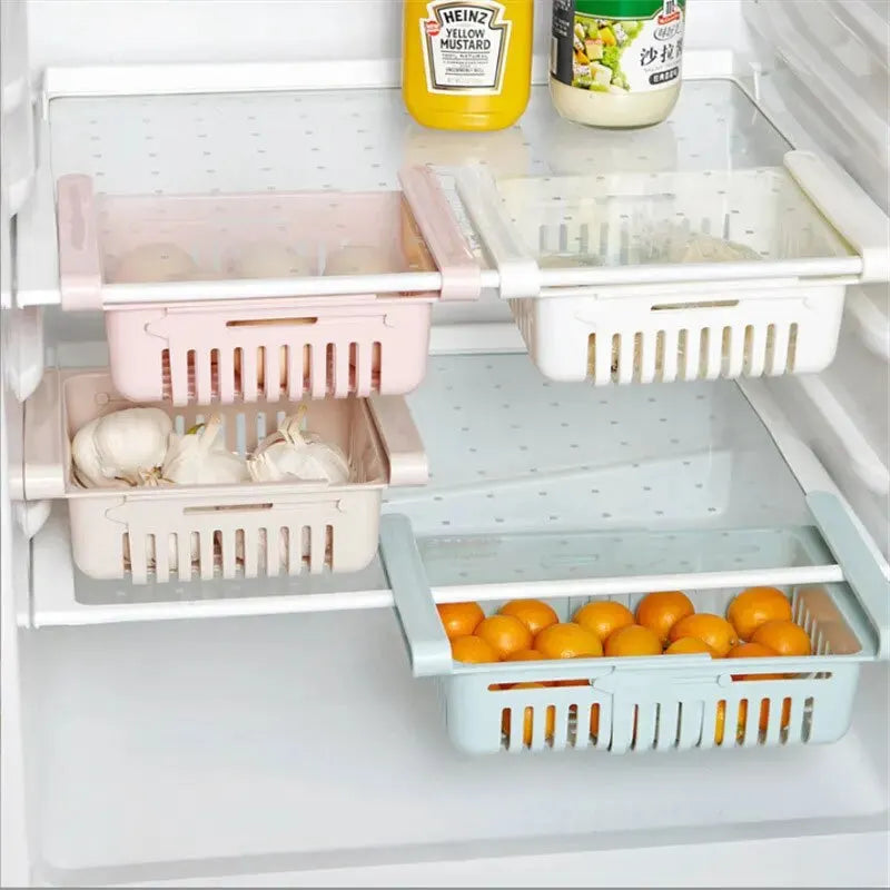 Expandable Refrigerator Storage Drawer