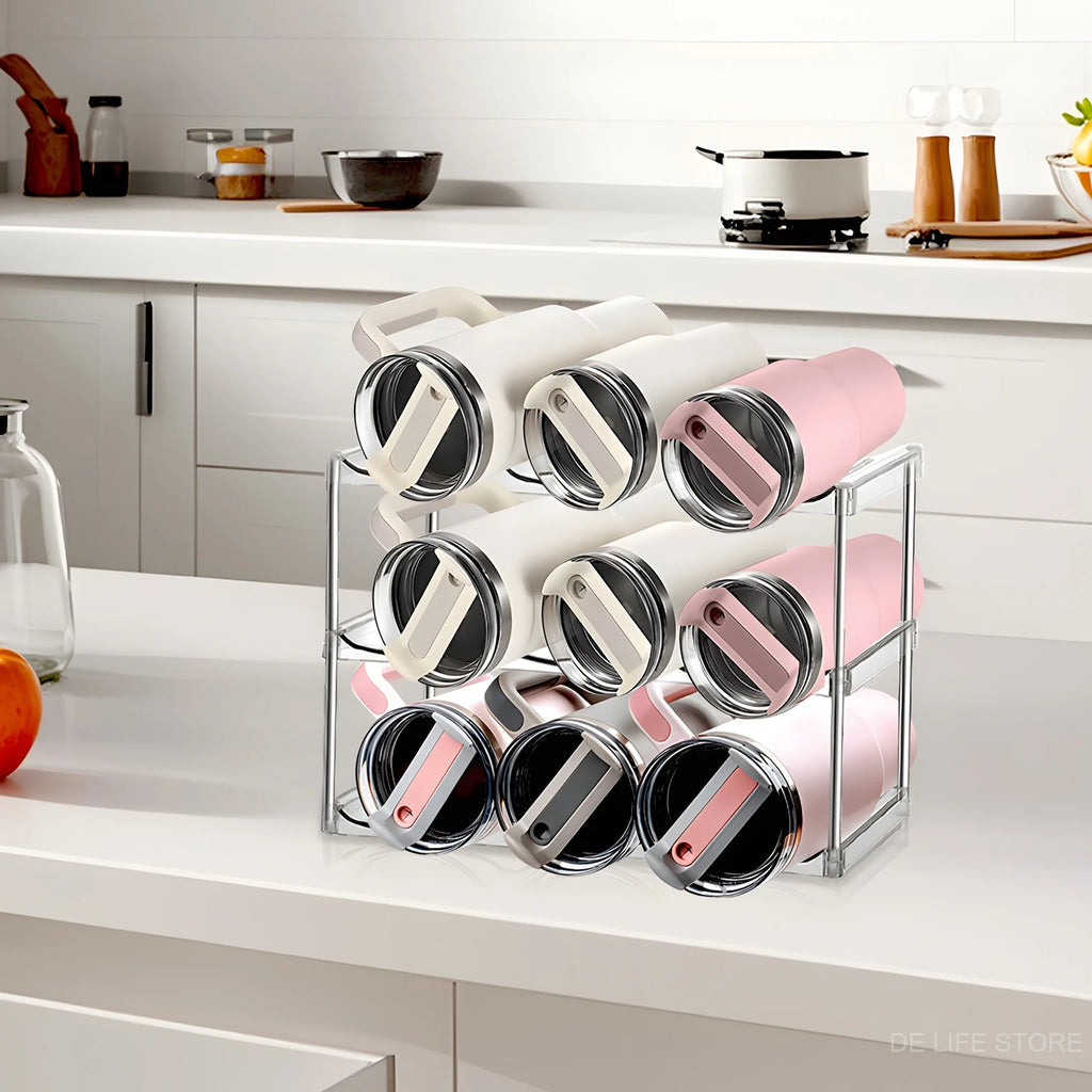 3-Tier Stackable Water Bottle Organizer