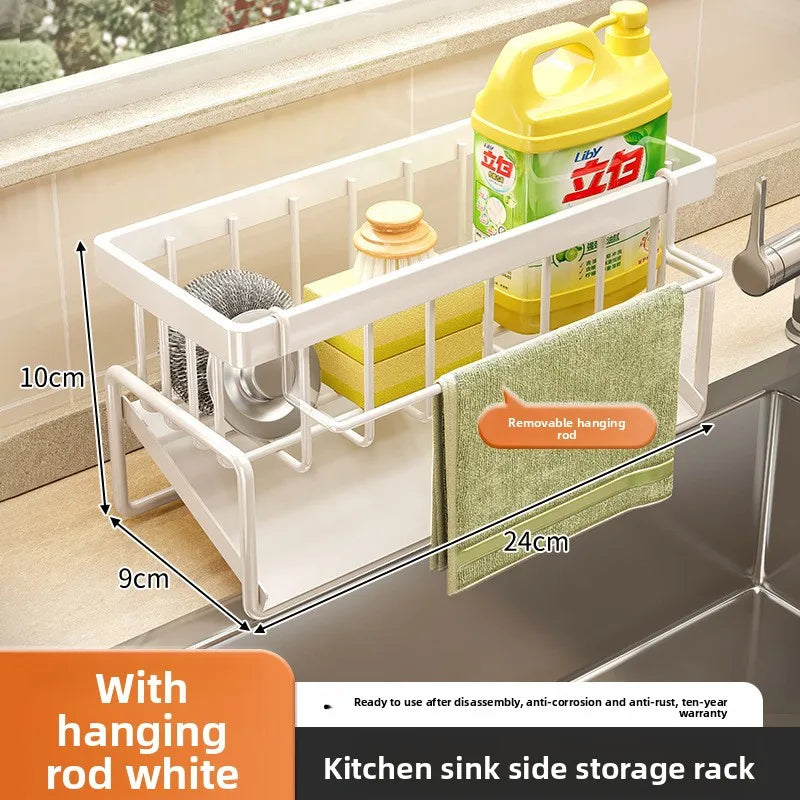 Kitchen Sink Sponge Holder Organizer