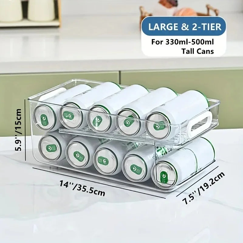 Stackable Refrigerator Can Organizer