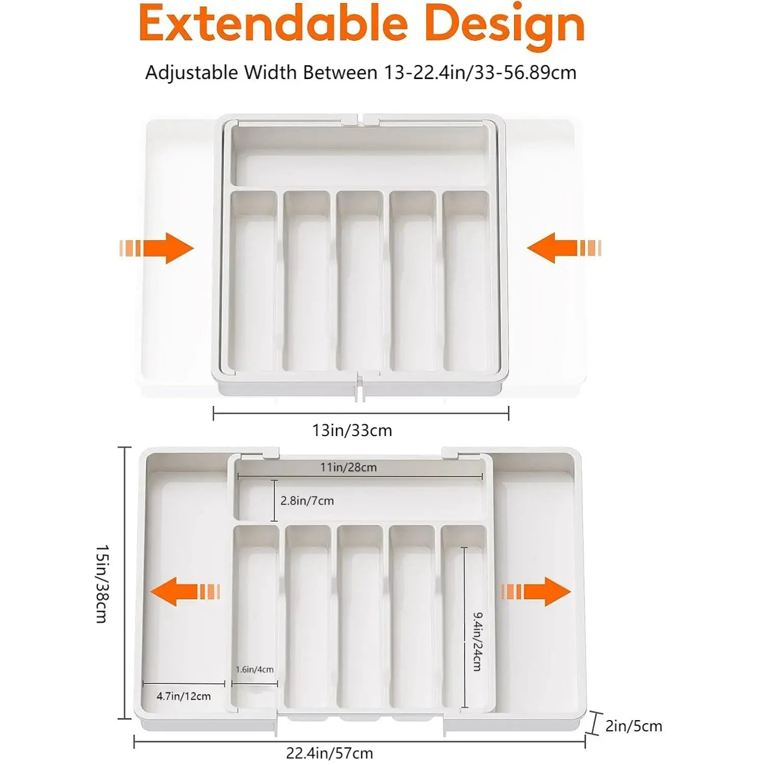 Expandable Kitchen Utensil Drawer Organizer