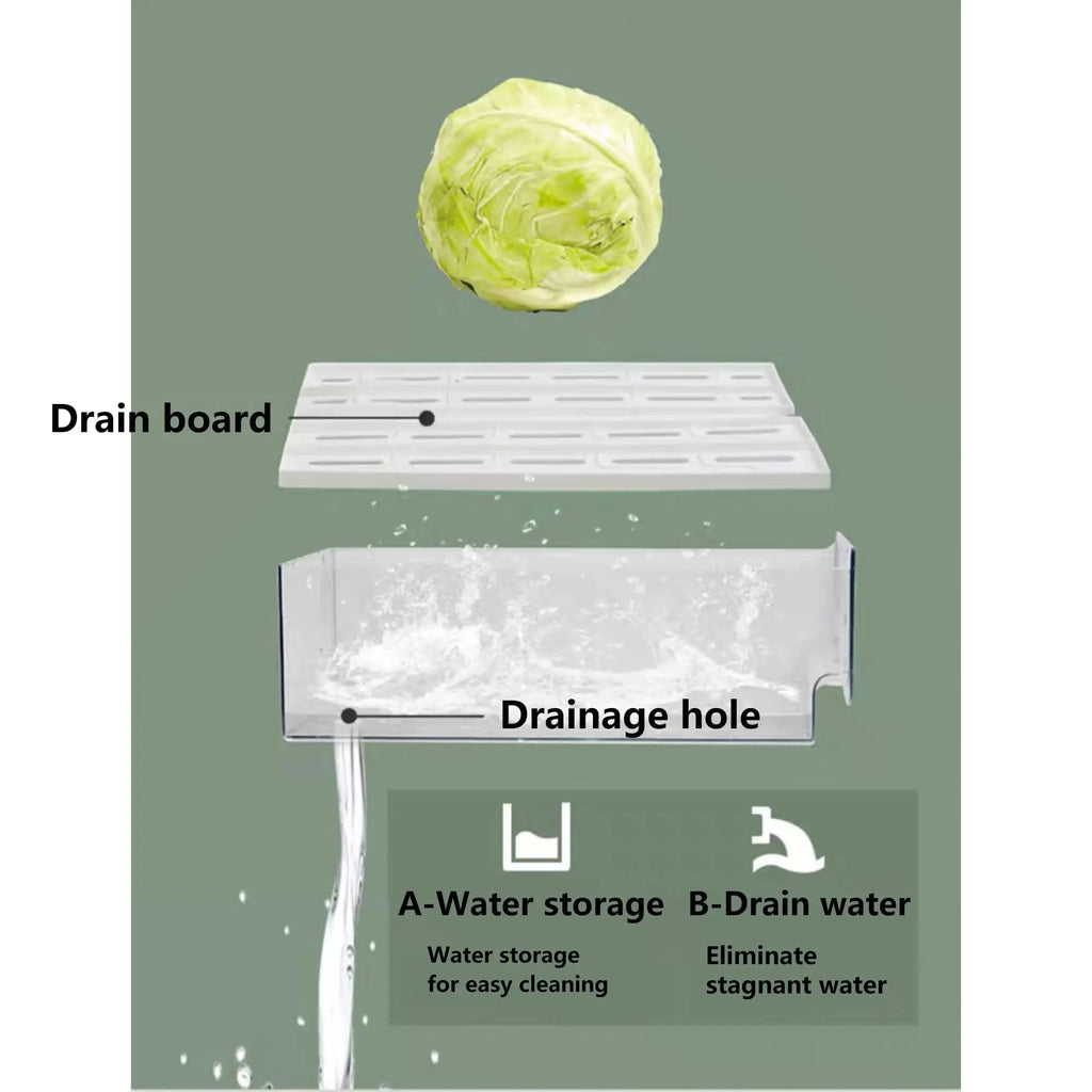 Stackable Refrigerator Storage Drawer Bin