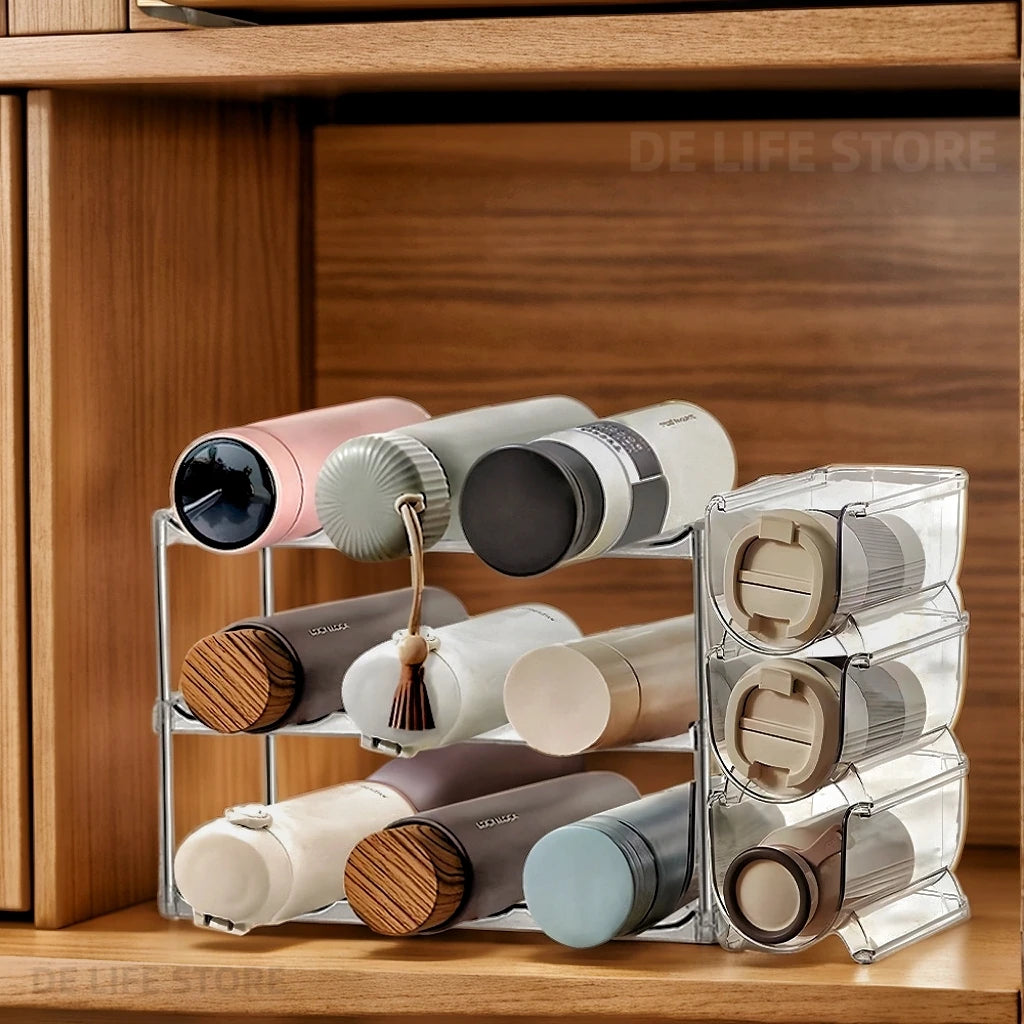 3-Tier Stackable Water Bottle Organizer