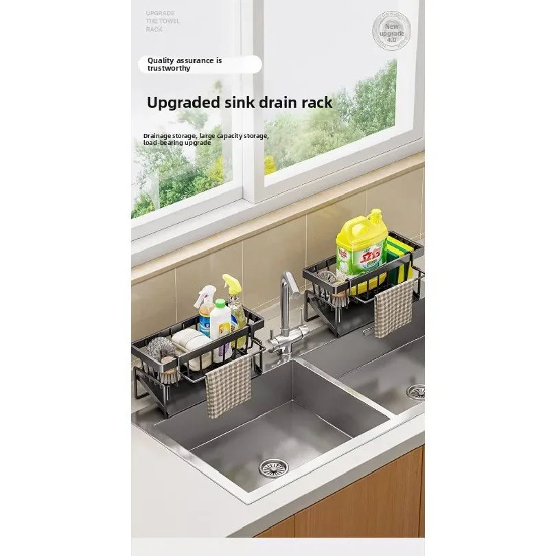 Kitchen Sink Sponge Holder Organizer