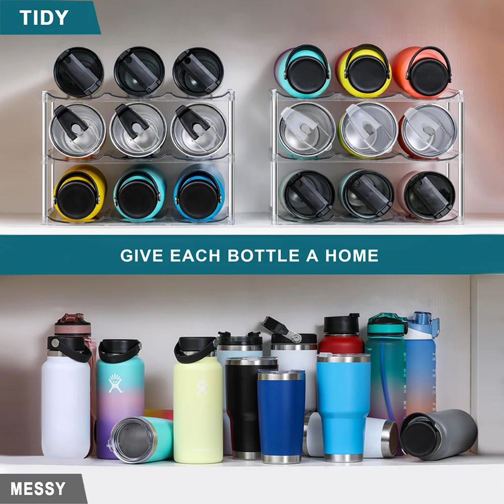 3-Tier Stackable Water Bottle Organizer