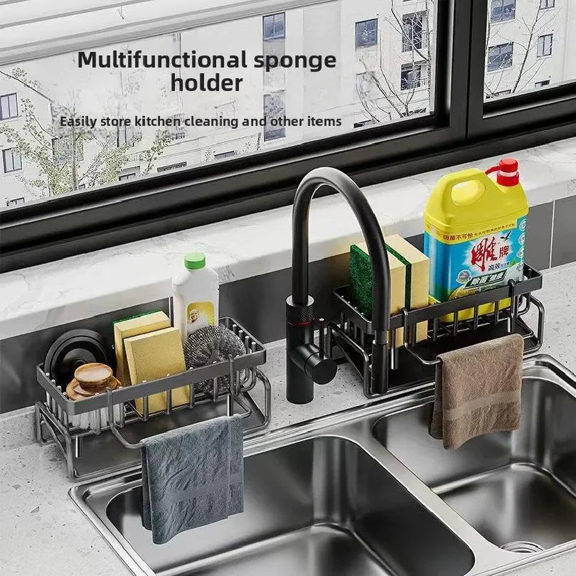 Kitchen Sink Sponge Holder Organizer