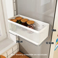 Magnetic Refrigerator Side Storage Rack – Space Saving Metal Organizer