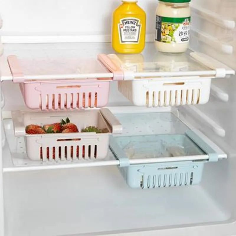Expandable Refrigerator Storage Drawer
