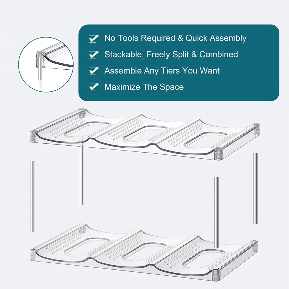 3-Tier Stackable Water Bottle Organizer