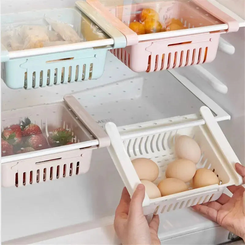 Expandable Refrigerator Storage Drawer