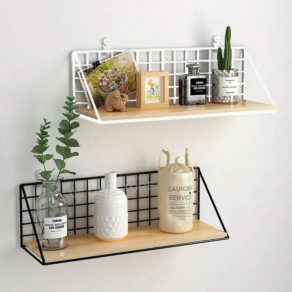 2-Tier Wall-Mounted Spice Rack Organizer